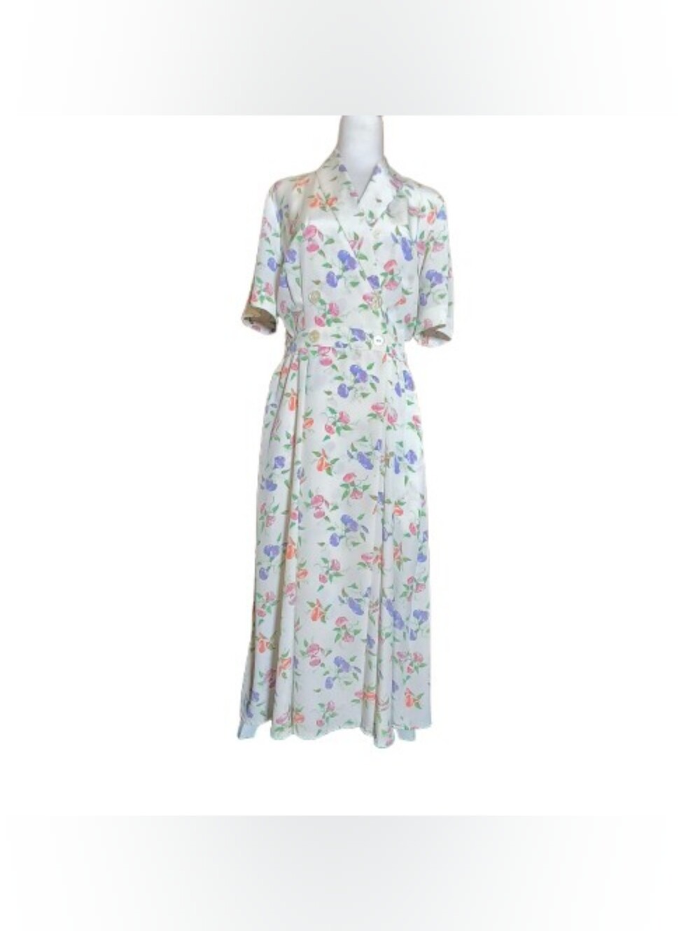 Liz Claiborne Dress Floral Maxi Dress Sz 8 Cottagecore Garden Party Vintage